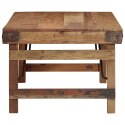 VidaXL Stolik kawowy Naturalne drewno Lite drewno 110 x 55 x 40 cm