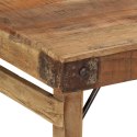 VidaXL Stolik kawowy Naturalne drewno Lite drewno 110 x 55 x 40 cm