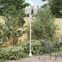 Słup świetlny vidaXL 3-lampowy E27 Biały 220 cm Aluminium