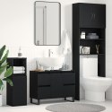 Szafka łazienkowa vidaXL Czarny Dąb 80x33x60 cm Z materiału drewnopochodnego