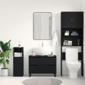 Szafka łazienkowa vidaXL Czarny Dąb 80x33x60 cm Z materiału drewnopochodnego