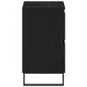 Szafka łazienkowa vidaXL Czarny Dąb 80x33x60 cm Z materiału drewnopochodnego