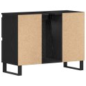 Szafka łazienkowa vidaXL Czarny Dąb 80x33x60 cm Z materiału drewnopochodnego