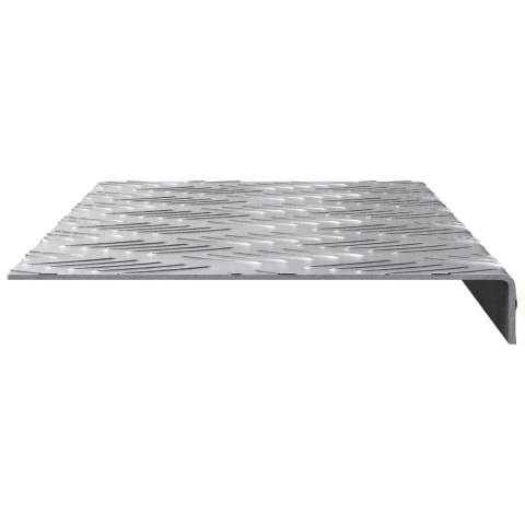  Aluminiowe Nakładki na Schody 10 szt Antypoślizgowe 60x18 cm