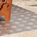 VidaXL Aluminiowe płyty w kształcie rombu 4 szt. Antypoślizgowe 50x50 cm