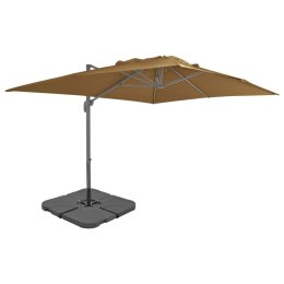  Parasol ogrodowy z przenośną podstawą, taupe