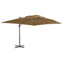  Parasol ogrodowy z przenośną podstawą, taupe