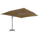  Parasol ogrodowy z przenośną podstawą, taupe