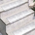 VidaXL Podkładki na schody z aluminium - 15 sztuk, Antypoślizgowe, 60x18 cm