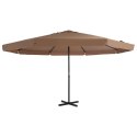  Parasol ogrodowy na słupku aluminiowym, 500 cm, taupe