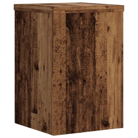 VidaXL Podstawki pod doniczki, 2 szt., stare drewno, 20x20x30 cm VidaXL Podstawki pod doniczki, 2 szt., stare drewno, 20x20x30 cm