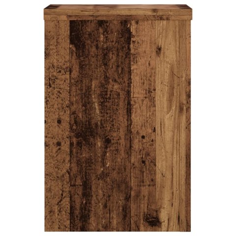 VidaXL Podstawki pod doniczki, 2 szt., stare drewno, 20x20x30 cm VidaXL Podstawki pod doniczki, 2 szt., stare drewno, 20x20x30 cm