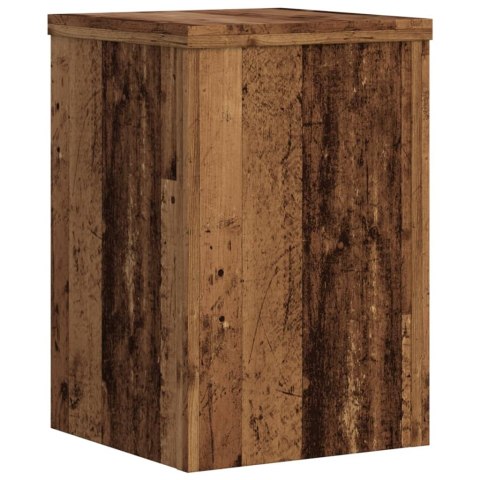 VidaXL Podstawki pod doniczki, 2 szt., stare drewno, 20x20x30 cm VidaXL Podstawki pod doniczki, 2 szt., stare drewno, 20x20x30 cm