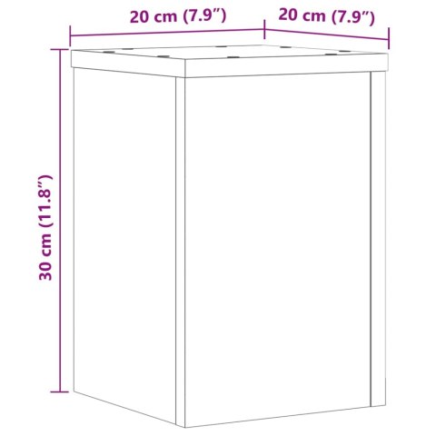 VidaXL Podstawki pod doniczki, 2 szt., stare drewno, 20x20x30 cm VidaXL Podstawki pod doniczki, 2 szt., stare drewno, 20x20x30 cm
