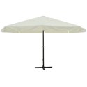  Parasol z aluminium, 500 cm, biały