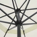  Parasol z aluminium, 500 cm, biały
