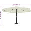  Parasol z aluminium, 500 cm, biały