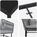 VidaXL Zestaw 4 Szary Polirattan Standard Materiały odporne na UV