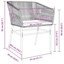 VidaXL Zestaw 4 Szary Polirattan Standard Materiały odporne na UV