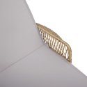 VidaXL Zestaw leżaków 3 szt. Beżowy Rattan PE, metal Składany