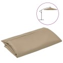VidaXL Zamienne pokrycie parasola ogrodowego, kolor taupe, 350 cm