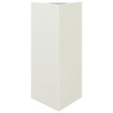 VidaXL Donice ogrodowe, 2 szt., białe, trójkątne, 40x34,5x70 cm, stal