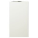 VidaXL Donice ogrodowe, 2 szt., białe, trójkątne, 40x34,5x70 cm, stal