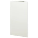 VidaXL Donice ogrodowe, 2 szt., białe, trójkątne, 40x34,5x70 cm, stal