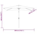 VidaXL Prostokątny parasol ogrodowy, biały, 200x300 cm