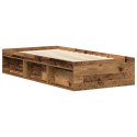  Rama łóżka bez materaca Stare drewno 90x190cm Drewno klejone