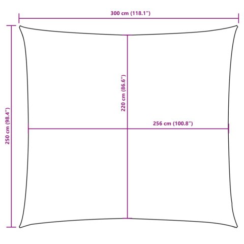 VidaXL Prostokątny żagiel ogrodowy, tkanina Oxford, 2,5x3 m, żółty VidaXL Prostokątny żagiel ogrodowy, tkanina Oxford, 2,5x3 m, żółty