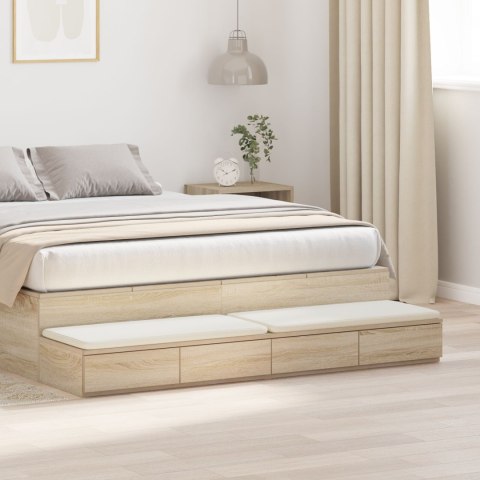 VidaXL Stolik nocny Sonoma oak Drewno inżynieryjne 140 x 36,5 x 16,5 cm