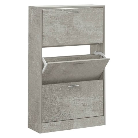 VidaXL Szafka na buty, szarość betonu, 63x24x103 cm VidaXL Szafka na buty, szarość betonu, 63x24x103 cm