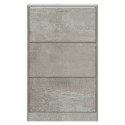 VidaXL Szafka na buty, szarość betonu, 63x24x103 cm