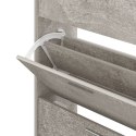 VidaXL Szafka na buty, szarość betonu, 63x24x103 cm