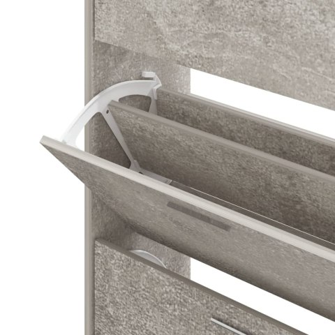 VidaXL Szafka na buty, szarość betonu, 63x24x103 cm VidaXL Szafka na buty, szarość betonu, 63x24x103 cm