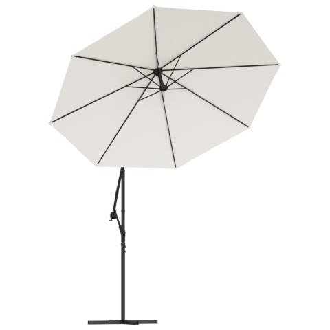 VidaXL Zamienne pokrycie parasola ogrodowego, piaskowa biel, 350 cm VidaXL Zamienne pokrycie parasola ogrodowego, piaskowa biel, 350 cm
