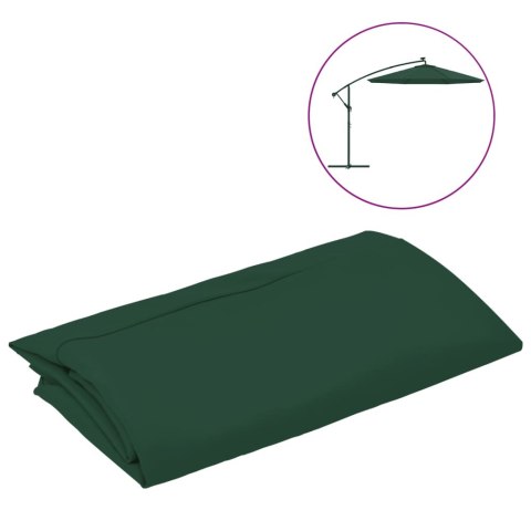 VidaXL Zamienne pokrycie parasola ogrodowego, zielone, 350 cm VidaXL Zamienne pokrycie parasola ogrodowego, zielone, 350 cm