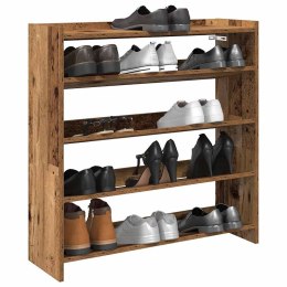 VidaXL Półka na buty, stare drewno, 80x25x81 cm