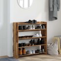 VidaXL Półka na buty, stare drewno, 80x25x81 cm