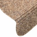 VidaXL Maty na schody samoprzylepne 30 szt. Kremowe 65x21x4 cm