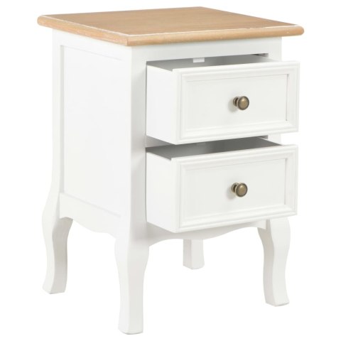 VidaXL Szafki nocne, 2 szt., białe, 35x30x49 cm, MDF VidaXL Szafki nocne, 2 szt., białe, 35x30x49 cm, MDF