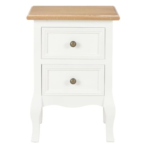 VidaXL Szafki nocne, 2 szt., białe, 35x30x49 cm, MDF VidaXL Szafki nocne, 2 szt., białe, 35x30x49 cm, MDF