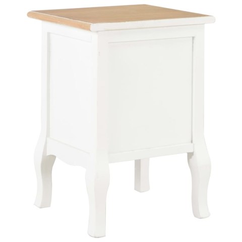VidaXL Szafki nocne, 2 szt., białe, 35x30x49 cm, MDF VidaXL Szafki nocne, 2 szt., białe, 35x30x49 cm, MDF