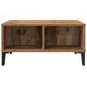 Stolik kawowy vidaXL Stare drewno 60x60x30 cm Drewno inżynieryjne