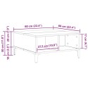 Stolik kawowy vidaXL Stare drewno 60x60x30 cm Drewno inżynieryjne