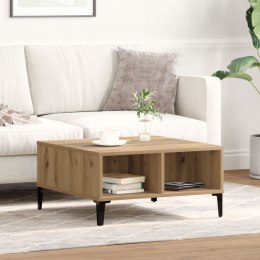 Stolik kawowy vidaXL z dębu rzemieślniczego 60x60x30 cm z drewna inżynieryjnego