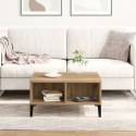 Stolik kawowy vidaXL z dębu rzemieślniczego 60x60x30 cm z drewna inżynieryjnego