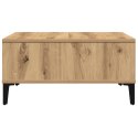 Stolik kawowy vidaXL z dębu rzemieślniczego 60x60x30 cm z drewna inżynieryjnego