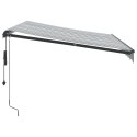  Automatyczna markiza z LED, antracytowo-biała, 300x250 cm